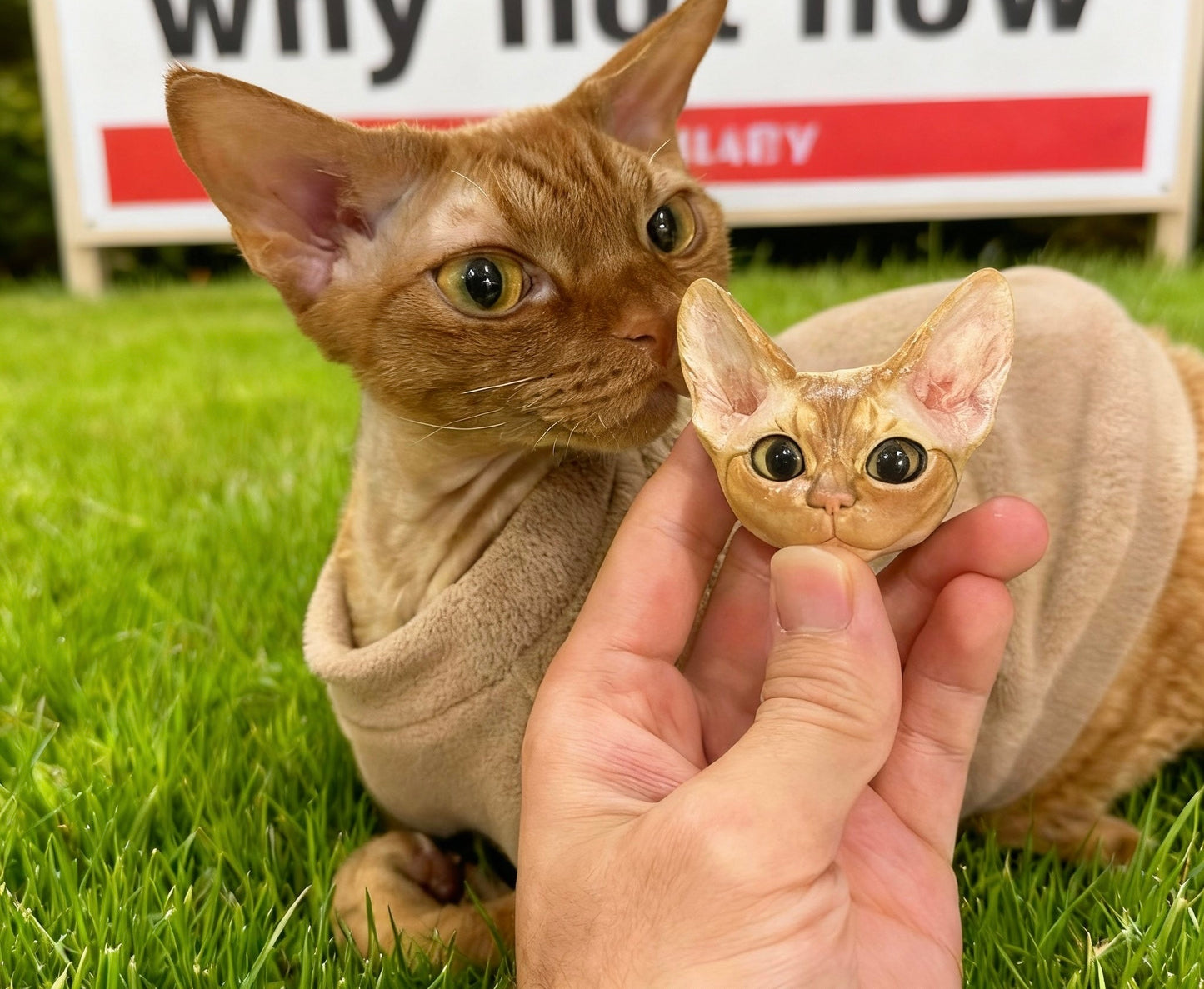 Customized pet head model